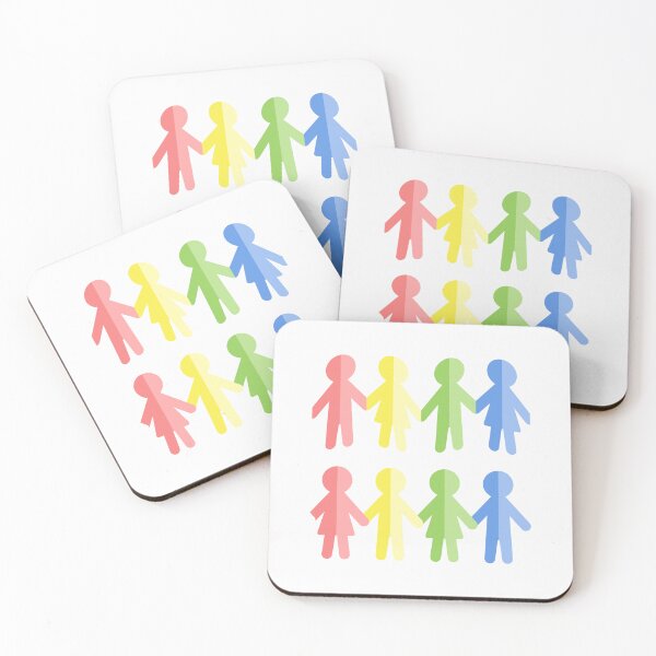 Item preview, Rainbow Paper People Chain designed and sold by THP Creative.