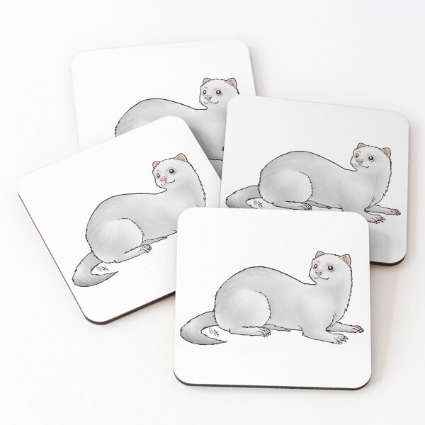Item preview, Ferret Black Eyed White designed and sold by Jennifer Stolzer.