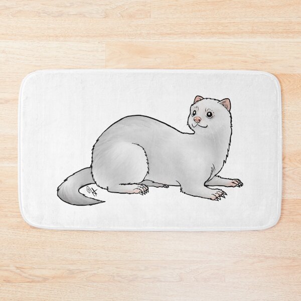 Item preview, Ferret Black Eyed White designed and sold by Jennifer Stolzer.