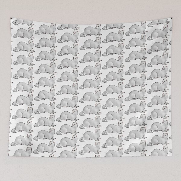 Item preview, Ferret Black Eyed White designed and sold by Jennifer Stolzer.