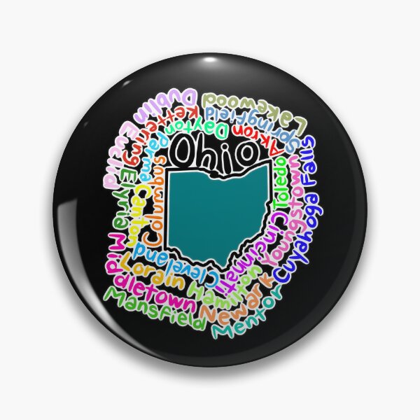 Item preview, Ohio map with names designed and sold by Maws25.