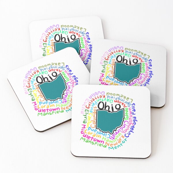 Item preview, Ohio map with names designed and sold by Maws25.