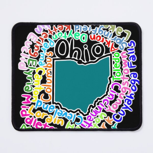 Item preview, Ohio map with names designed and sold by Maws25.