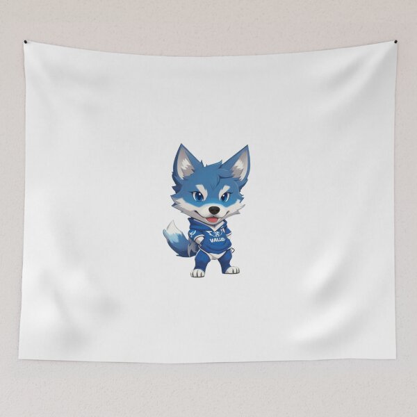 Item preview, Blue wolf dog gamer designed and sold by KorArtStudio.