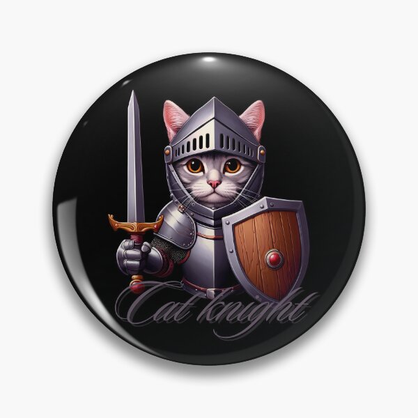 Item preview, Cat slave -  Cat knight - Cat wearing knight armor holding a sword and shield designed and sold by mamacub.