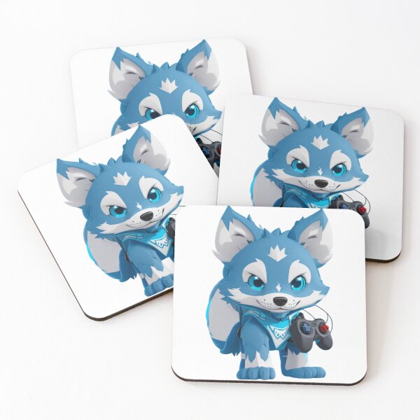 Item preview, Cool Blue wolf dog gamer     designed and sold by KorArtStudio.