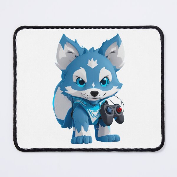 Item preview, Cool Blue wolf dog gamer designed and sold by KorArtStudio.