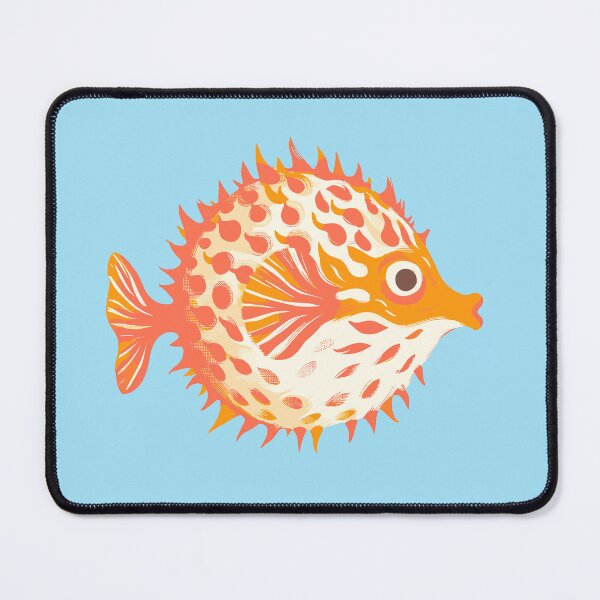 Item preview, Orange Puffer Fish (aka Blowfish) designed and sold by BrightTide.