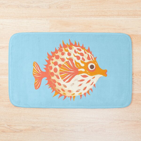 Item preview, Orange Puffer Fish (aka Blowfish) designed and sold by BrightTide.