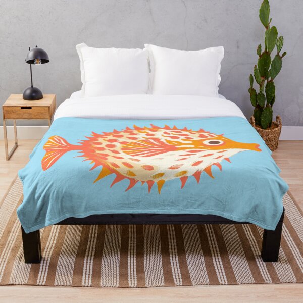 Item preview, Orange Puffer Fish (aka Blowfish) designed and sold by BrightTide.