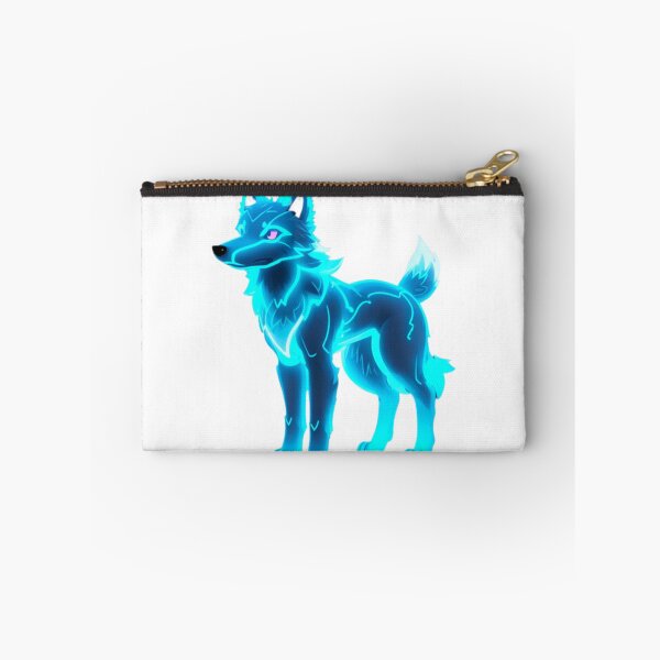 Item preview, Blue wolf dog neon light designed and sold by KorArtStudio.