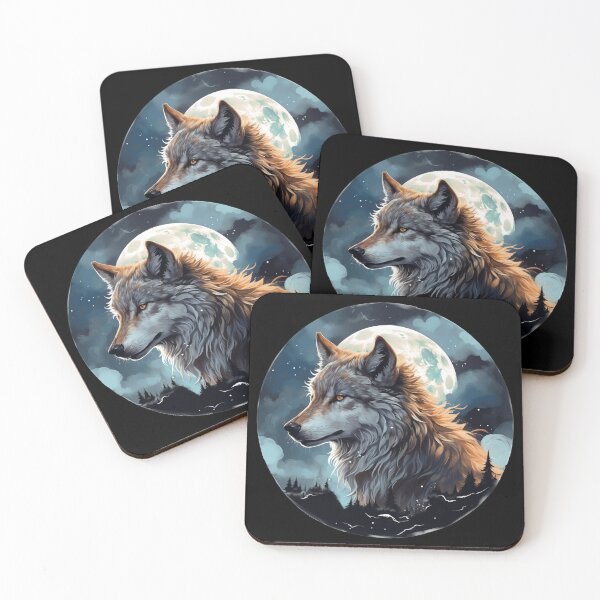 Item preview, Wolf by the Full Moon designed and sold by EmmazPrintz.