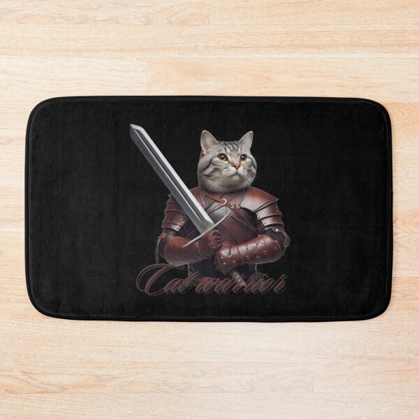 Item preview, Cat slave -  Cat warrior - A cat wearing a leather armor and holding a two-handed greatsword designed and sold by mamacub.