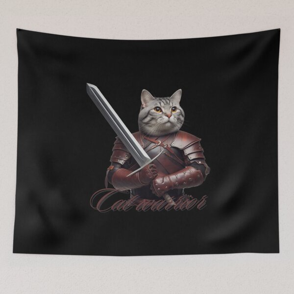 Item preview, Cat slave -  Cat warrior - A cat wearing a leather armor and holding a two-handed greatsword designed and sold by mamacub.