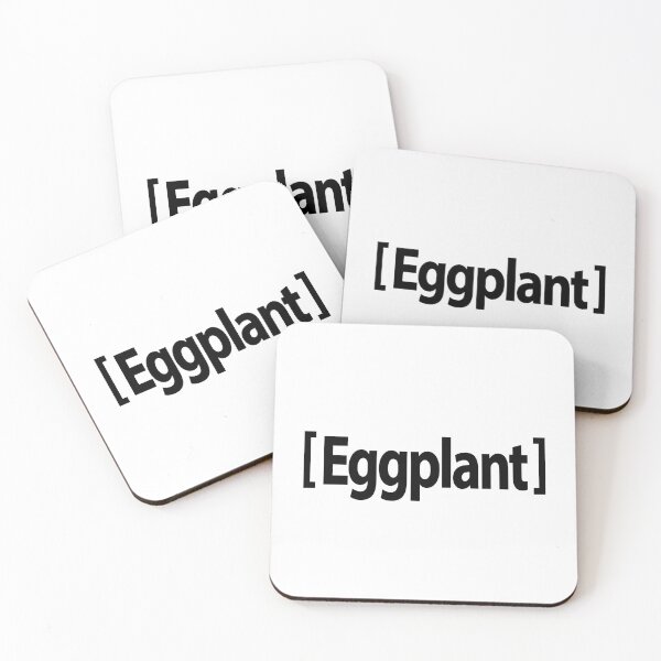 Item preview, Black Eggplant Emoji designed and sold by GreenGuyTees.