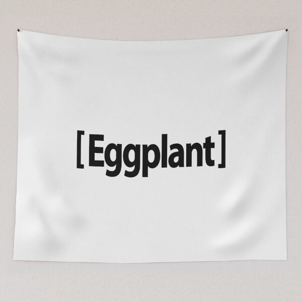 Item preview, Black Eggplant Emoji designed and sold by GreenGuyTees.