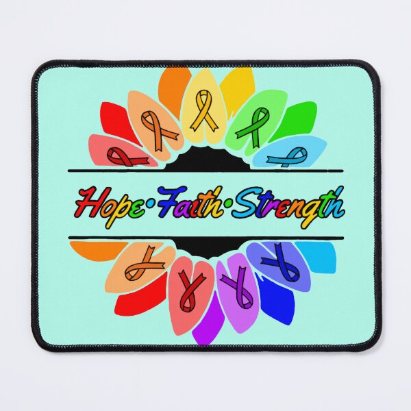 Item preview, Rainbow Hope•Faith•Strength Sunflower Awareness Ribbon designed and sold by CaitlynConnor.