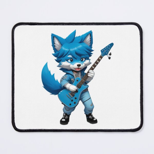 Item preview, Cool Blue wolf dog rockstar designed and sold by KorArtStudio.