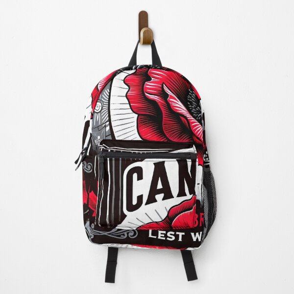 Item preview, Canada Remembrance Day Tribute: Vibrant Red Poppy and Heroic Silhouettes designed and sold by Matt's Artificial Nature.
