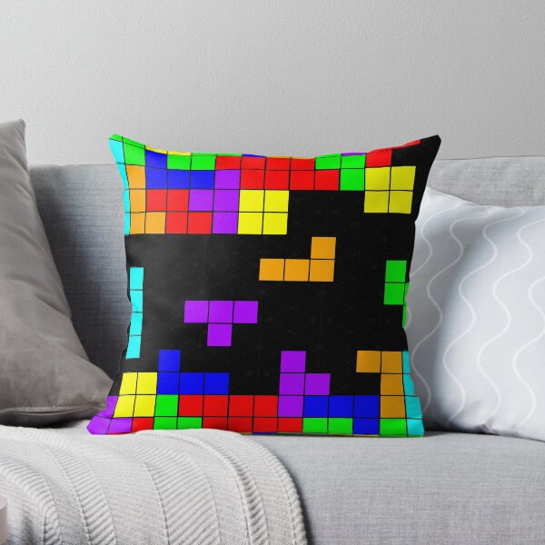 Tetris Making Tetris Fall Throw Pillow