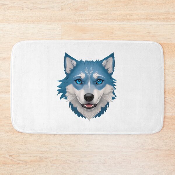 Item preview, Blue wolf dog face designed and sold by KorArtStudio.