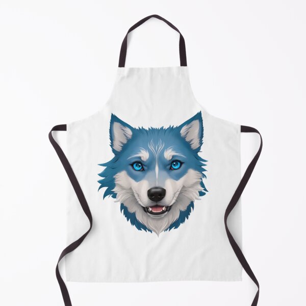 Item preview, Blue wolf dog face designed and sold by KorArtStudio.
