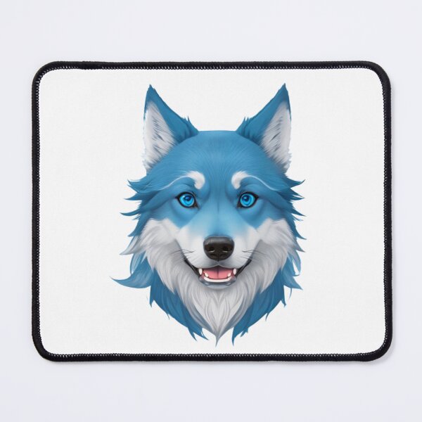 Item preview, Cool Blue wolf dog face designed and sold by KorArtStudio.