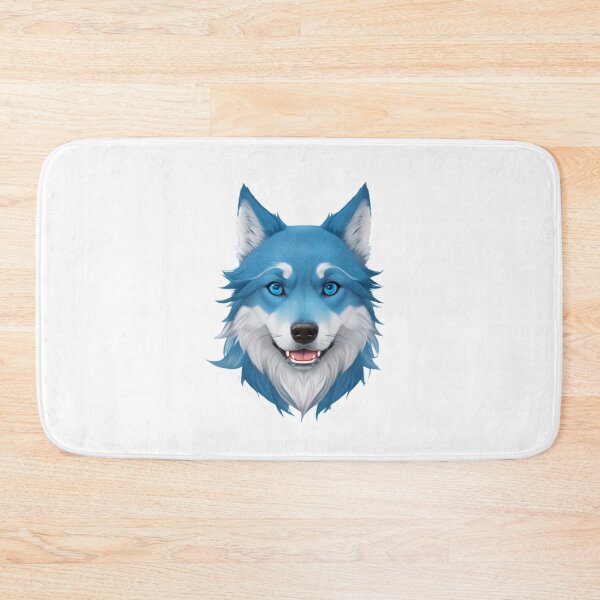 Item preview, Cool Blue wolf dog face designed and sold by KorArtStudio.