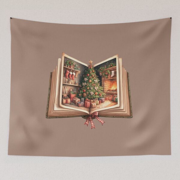 Item preview, Christmas Tree Book Christmas | Drawing Santa Digital Illustration | Merry Christmas designed and sold by FestivePalette.