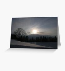 wintertime in austria2 Greeting Card
