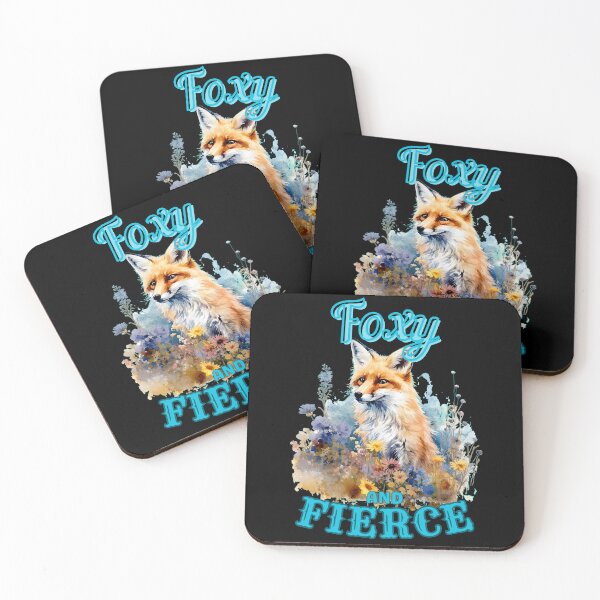 Item preview, Foxy And Fierce. snow fox designed and sold by FoxVibes.