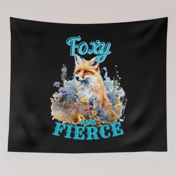Item preview, Foxy And Fierce. snow fox designed and sold by FoxVibes.