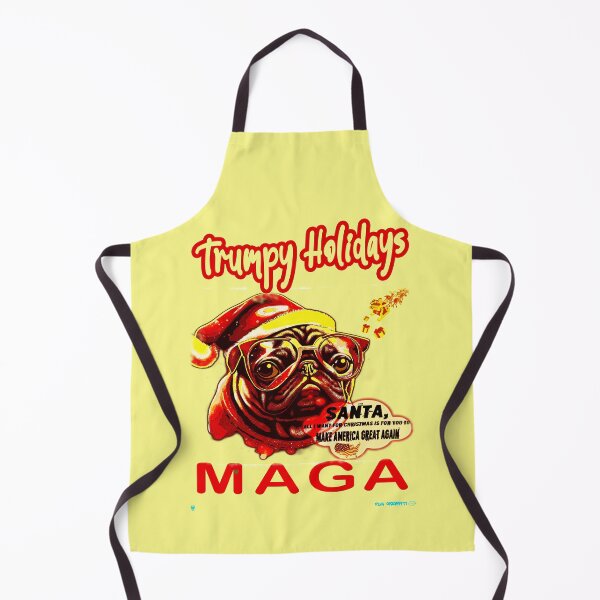 Item preview, Pug HAPPY HOLIDAYS 33 TRUMPY HOLIDAYS designed and sold by RedBluffTraders.