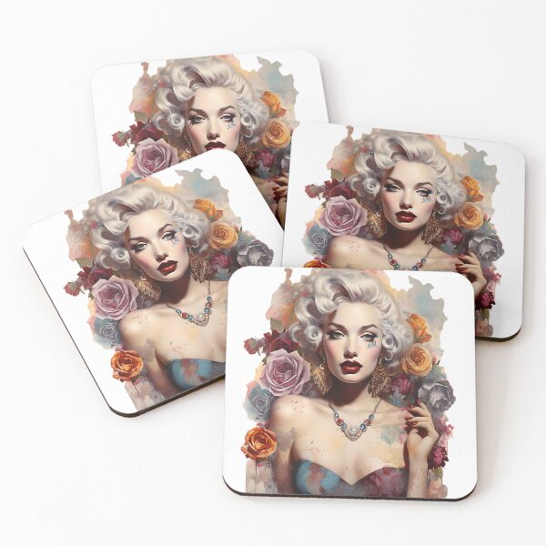 Item preview, Beautiful Blonde Girl with Flowers in Abstract Picture designed and sold by Herlin23.