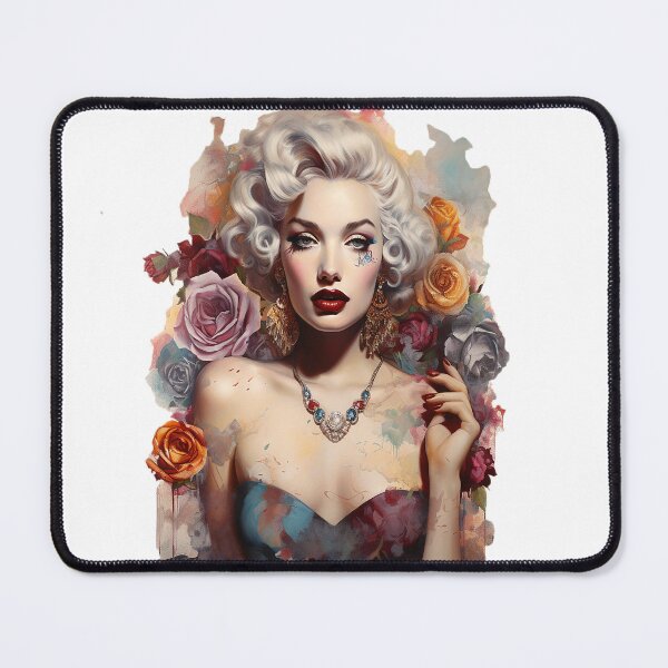Item preview, Beautiful Blonde Girl with Flowers in Abstract Picture designed and sold by Herlin23.
