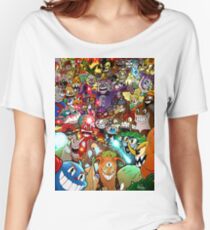 Cuphead Poster + Color Women's Relaxed Fit T-Shirt