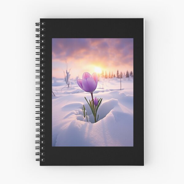 Item preview, Purple Tulips In Winter Snow designed and sold by Timothystore-.