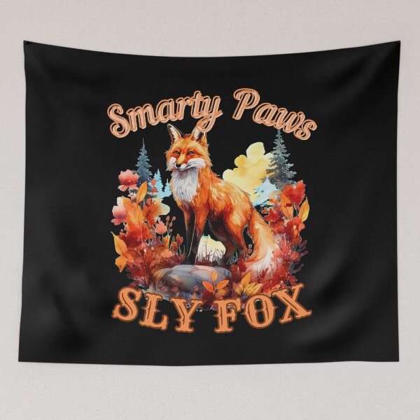 Item preview, Smarty Paws, Sly Fox. fox watercolor designed and sold by FoxVibes.