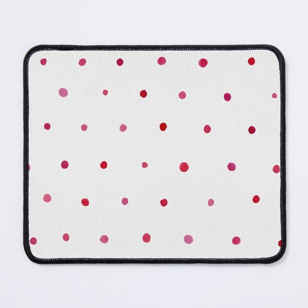 Item preview, Watercolor dots - simple hand-painted polka-dots in berry red and pink designed and sold by ReesaAnneArt.