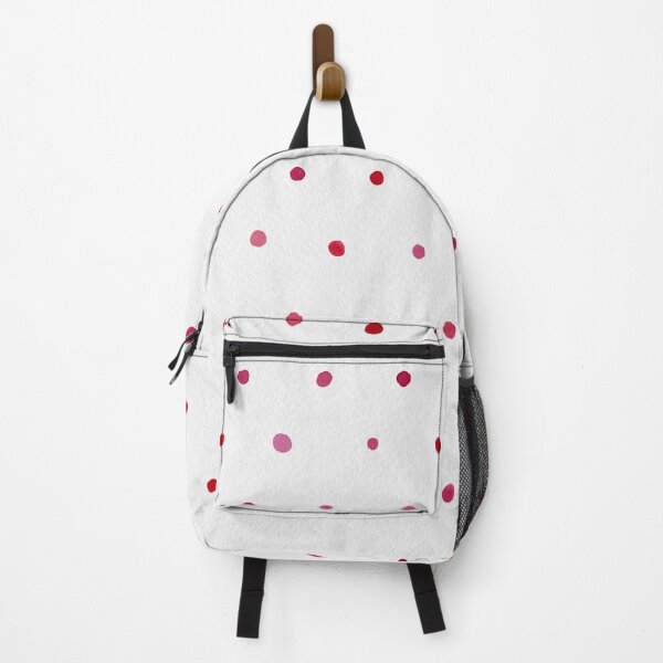 Item preview, Watercolor dots - simple hand-painted polka-dots in berry red and pink designed and sold by ReesaAnneArt.