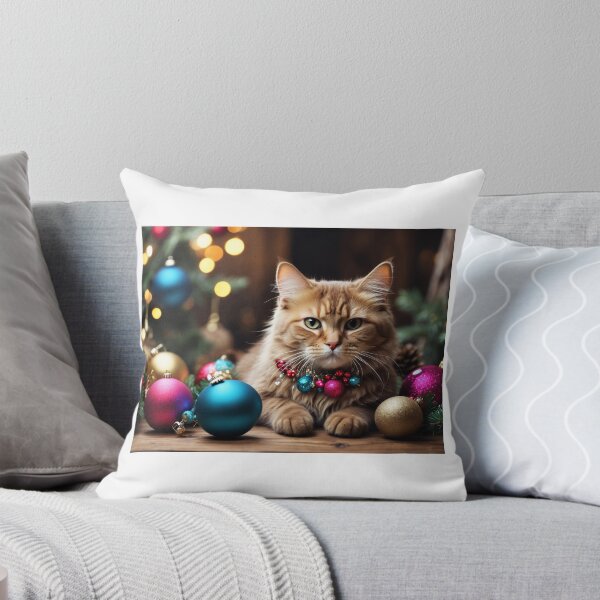 Item preview, Adorno navideño de gato designed and sold by RevolveData.