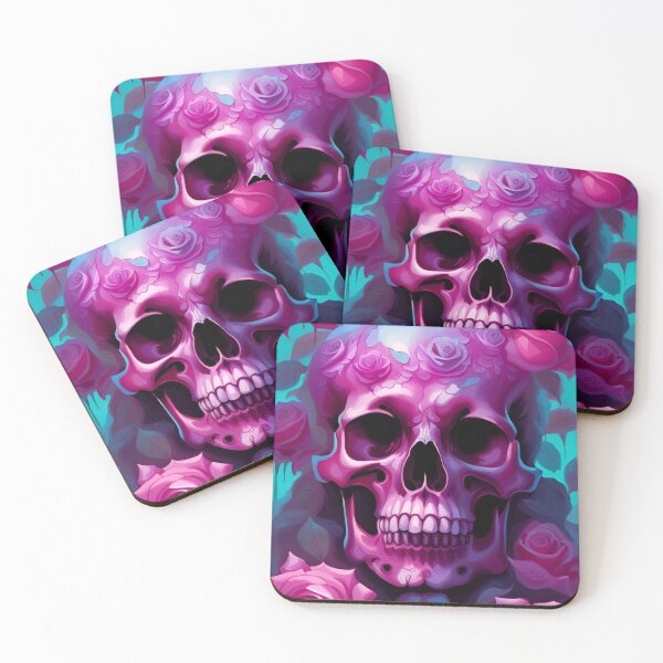 Item preview, Skull And Roses designed and sold by 3hornCreations.