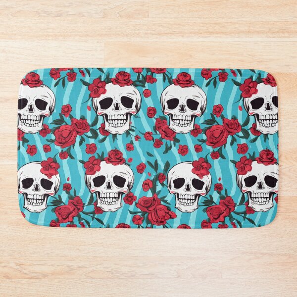 Item preview, Blushing Skulls Pattern designed and sold by Driftwood Spirits.
