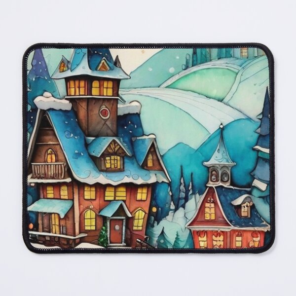 Item preview, Christmas Holiday Town designed and sold by ArTeaCupcake.