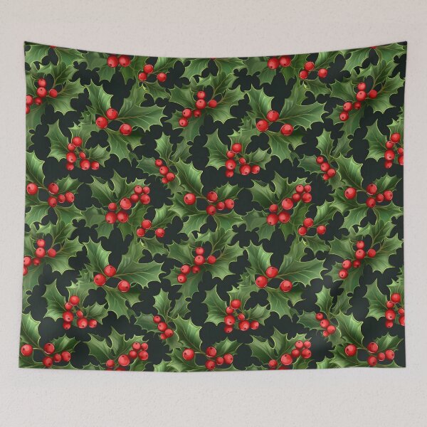 Item preview, Christmas Decor 1 Holly designed and sold by DigitalPatternx.