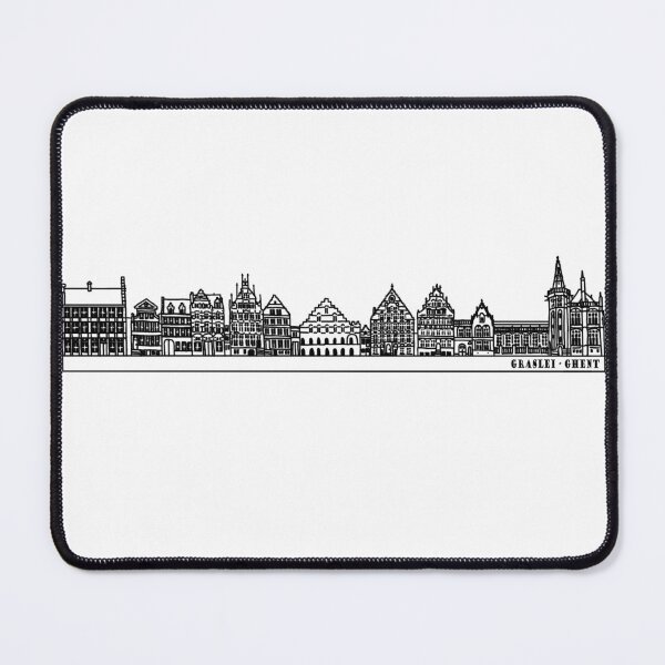 Item preview, Graslei Ghent Lineart Drawing designed and sold by reujken.