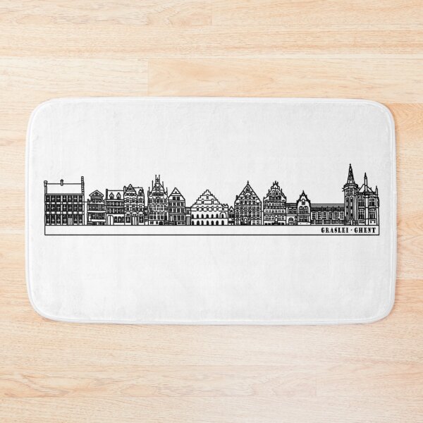 Item preview, Graslei Ghent Lineart Drawing designed and sold by reujken.