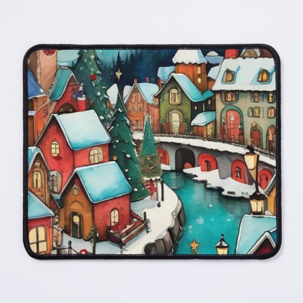 Item preview, Christmas Country Town designed and sold by ArTeaCupcake.