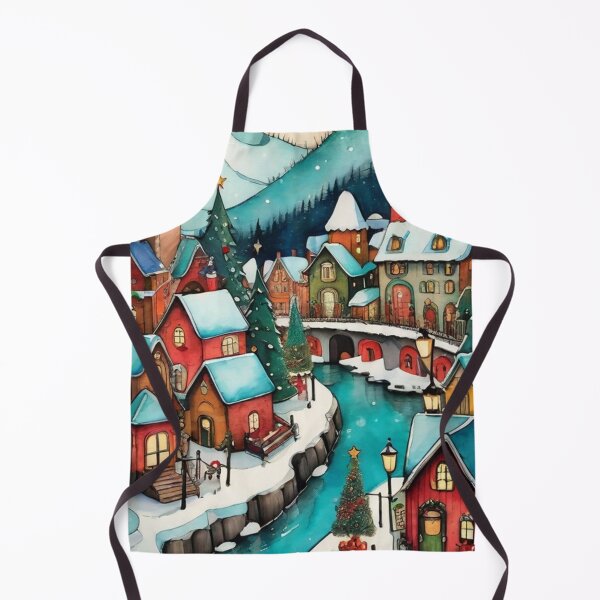 Item preview, Christmas Country Town designed and sold by ArTeaCupcake.