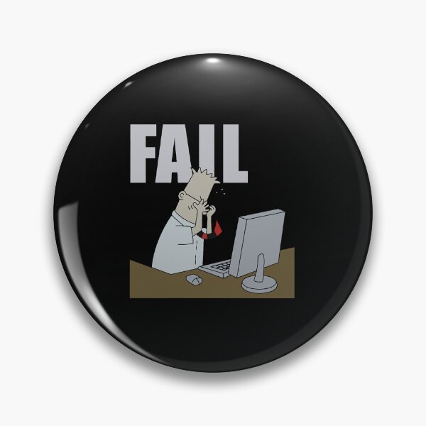 Item preview, Dilbert Mens T Shirt Fail Distraught Dilbert At Classic T-Shirt designed and sold by Hamtaissm.